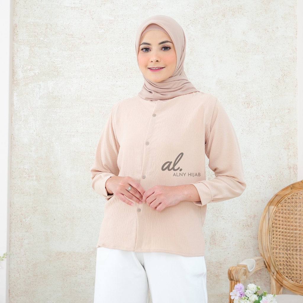 Blouse Wanita Crinkle Airflow / Kemeja Wanita / Atasan Wanita / Blouse Vella Crinkle Airflow