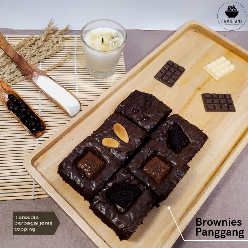 

[Ukuran 20x10cm] Brownies Panggang/ Fudgy Brownies / Brownies