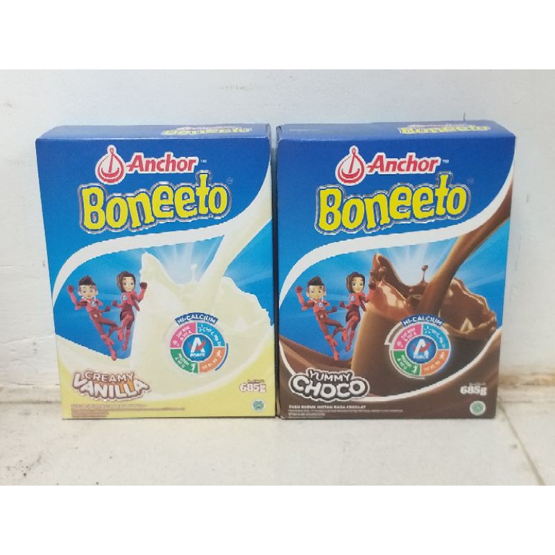 

Anchor Boneeto Susu Bubuk Hi-Calcium Yummy Choco - Creamy Vanila 685 gr