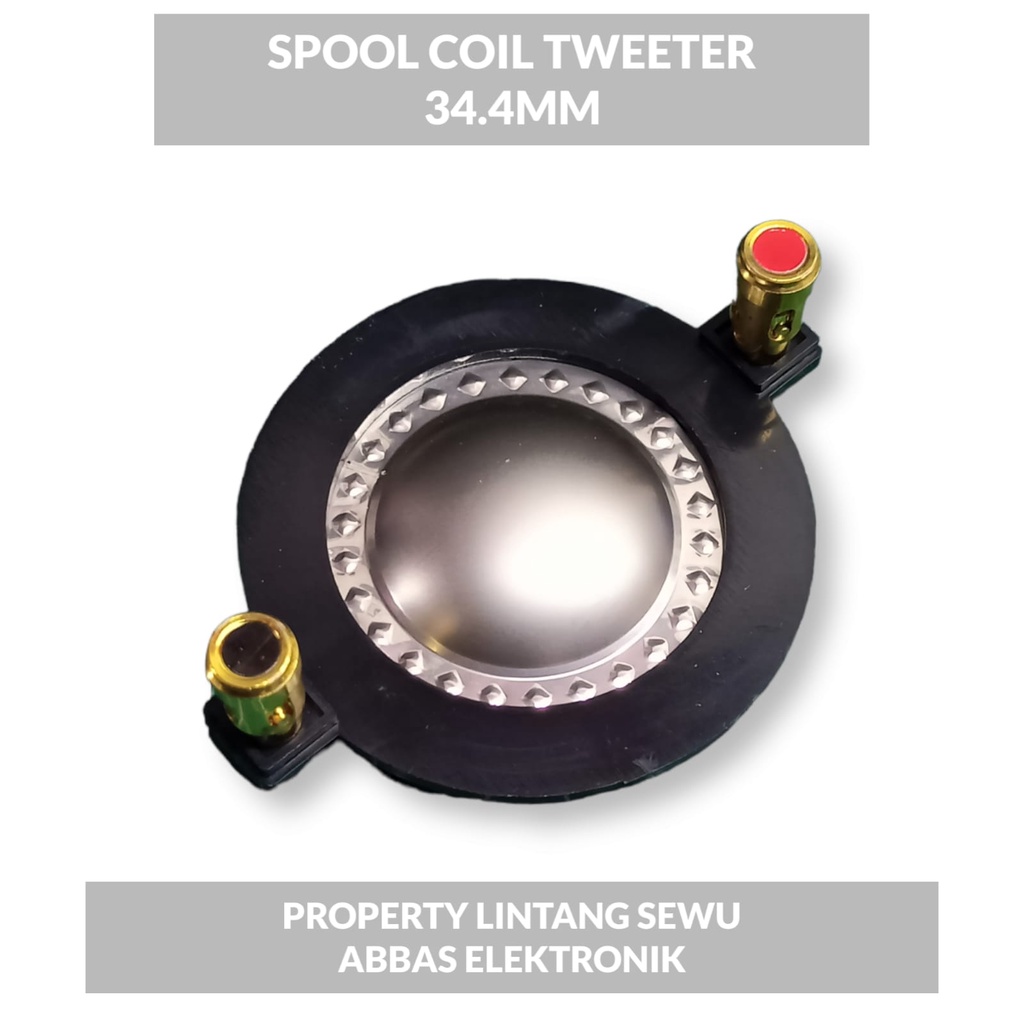 SPOOL COIL TWEETER  34.4 SPUL KOIL TWITER TWITTER TWETEER SPEAKER 34.4MM TAIWAN spul tweater