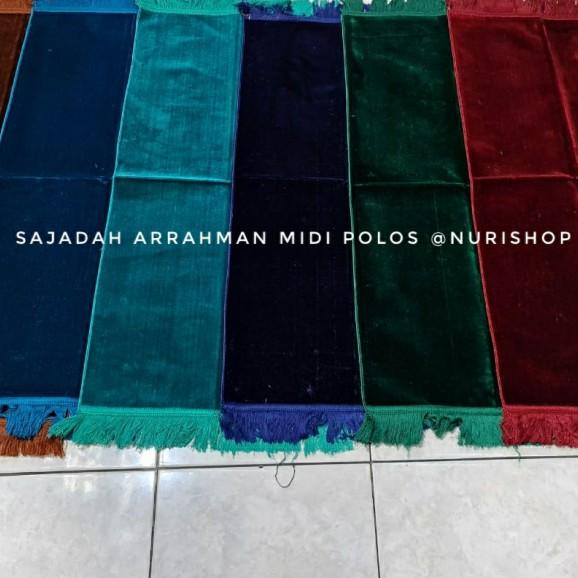 sajadah polos arrahman tanpa motif buku tebal turkiye 53x105cm