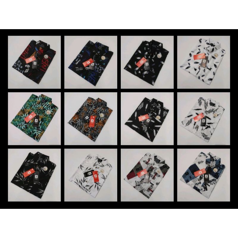 kemeja Distro Motif Surfing (bisa COD & pilih Motif) kemeja pria motof surfing Hem pria original Bra