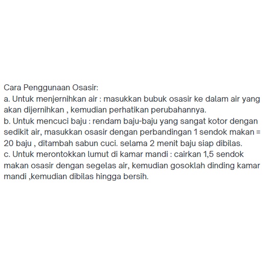 Oxalic / Pembersih Serbaguna / Pembersih Kerak Lantai dan Keramik - 1 Kg