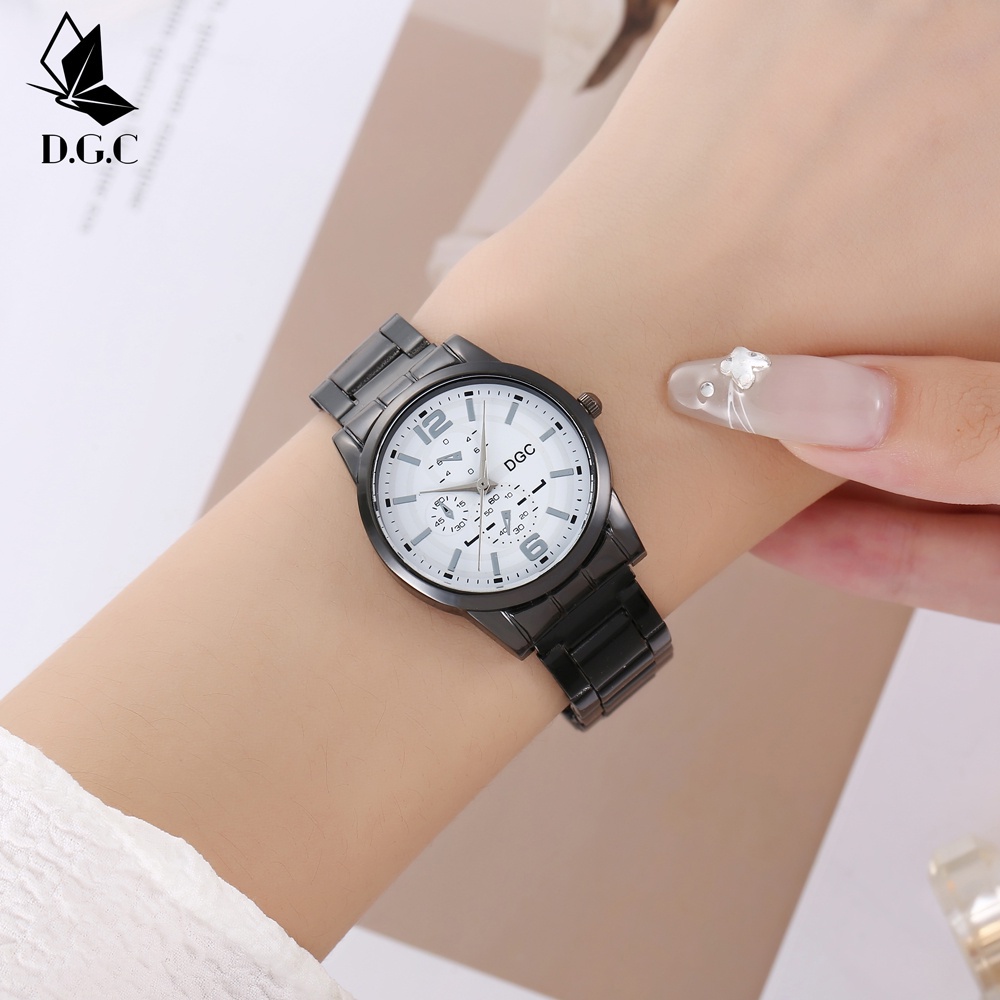 D.G.C✅Jam Tangan Couple Pria Wanita Analog Quartz Kasual Fashion Cewek Keren Import Murah C101