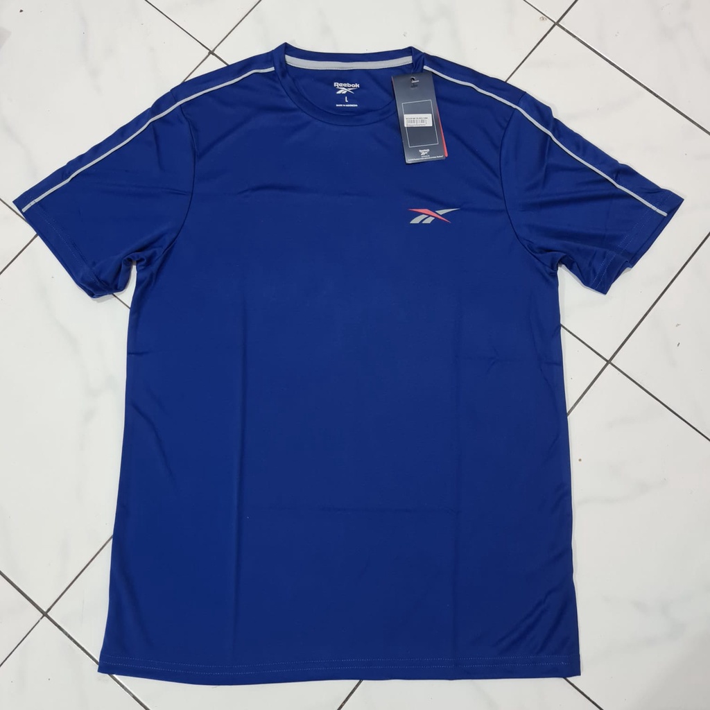 READY - KAOS REEBOK PERFORMANCE BIRU PUTIH ORIGINAL