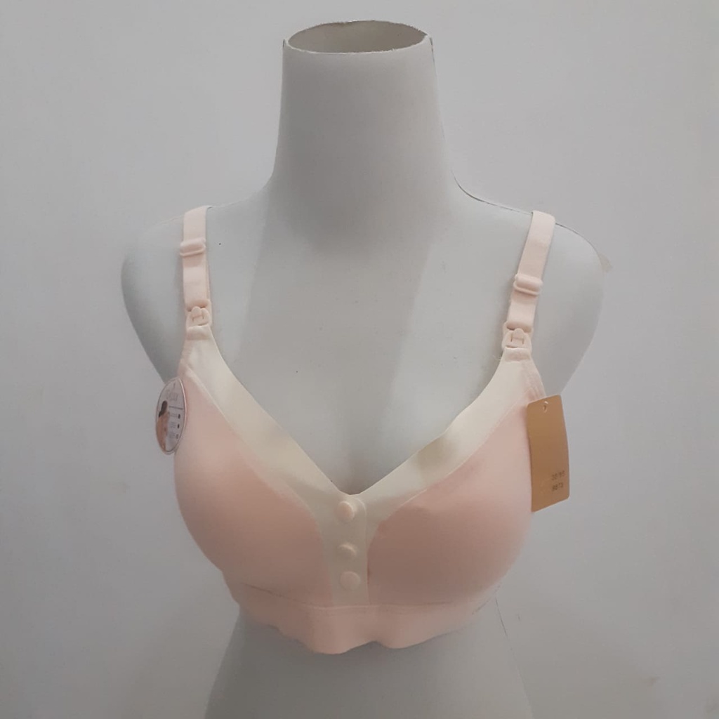 BH MENYUSUI TALLY 8873 Nursing BRA Bh Ibu Menyusui Tanpa Kawat Busa bisa Dilepas 3 kait BTK