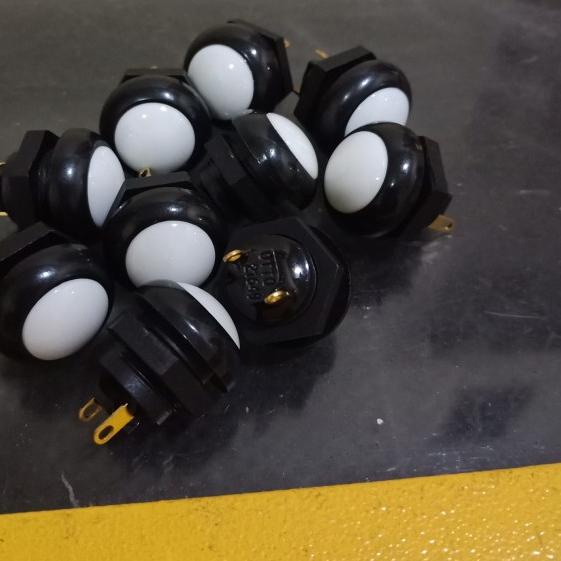 Otto P9 Clicky Push Button Switch Tombol 12mm Putih