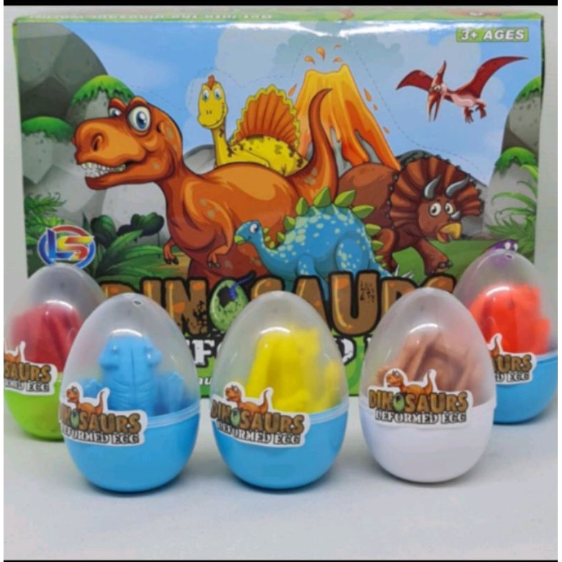 Surprise Egg Kinder Joy Mainan Telur Dinosaurus Surprise egg