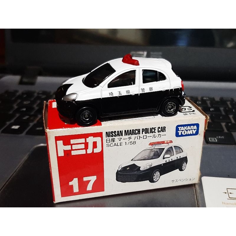 Diecast Tomica nissan march Police car
