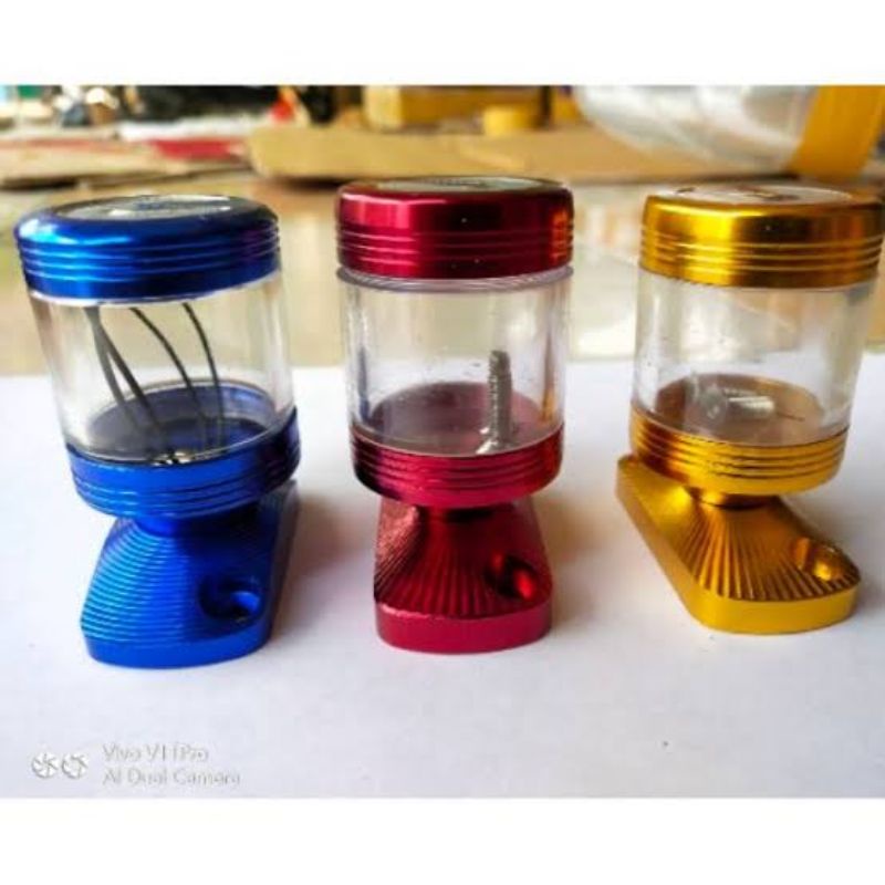 TABUNG MINYAK REM TRANSPARAN DEPAN TUTUP MINYAK REM STEMPEL KACA HONDA SUPRA BEAT SCOOPY REVO