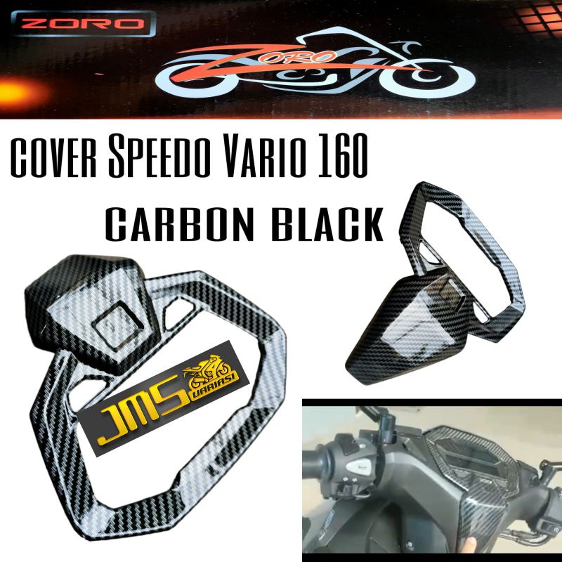 cover tameng plat no dada/dasi carbon plus cover speedo meter carbon vario160 zoro