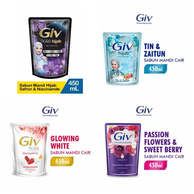 GIV SABUN MANDI CAIR 450ML / sabun mandi giv