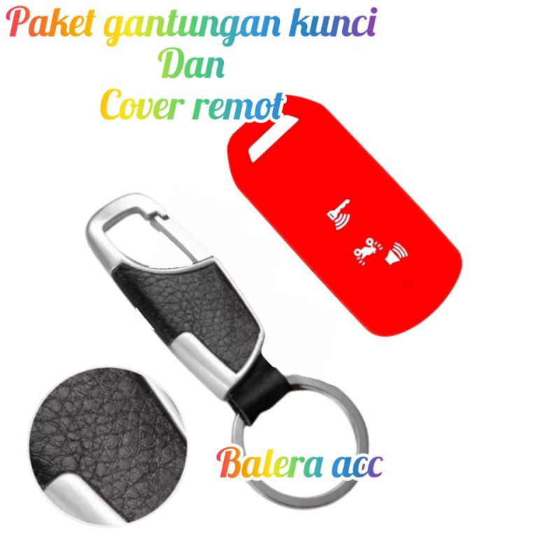 paket gantungan kunci Kalep Kulit Dan Cover remot Pcx 160 Adv 160 Vario 160