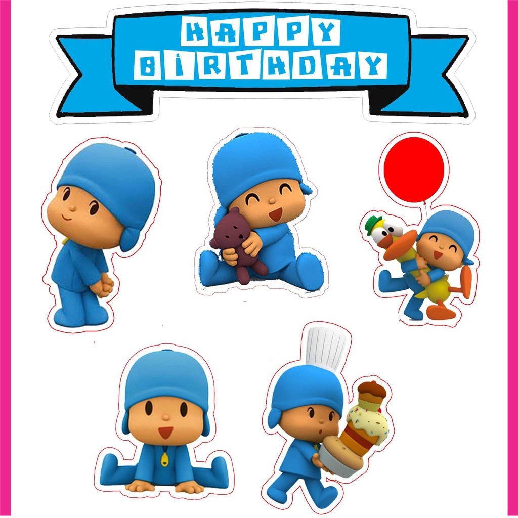

BIGBAG TOPPER CAKE ULANG TAHUN / HIASAN KUE POCOYO
