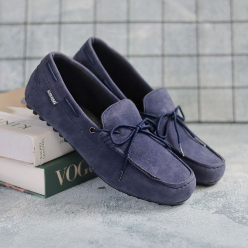 Sepatu Slip On Pria Sepatu Casual Pria Sepatu Kulit Suede Sintetis Sepatu kerja Kuliah Kondangan Xshoesbdg.id x Rennes