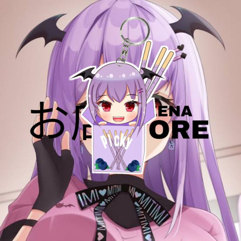 GANTUNGAN KUNCI ANIME VITUBER MYTHIA BATFORD - Keychain Acrylic Ganci Akrilik