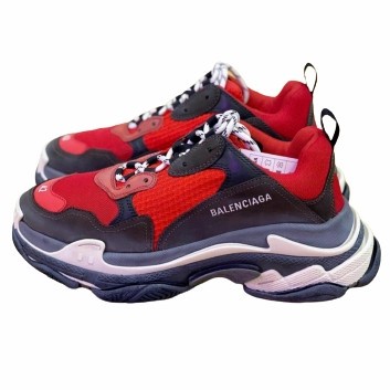 Balenciaga Triple S Red Black 100% Original Authentic