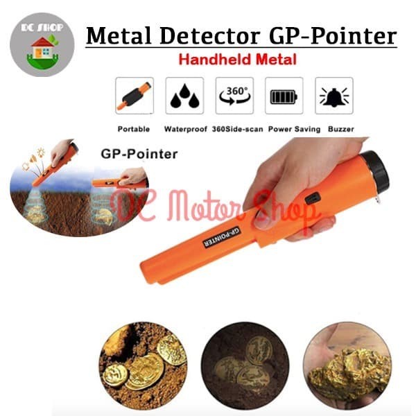 GP Pointer Metal Detektor Alat Deteksi Logam Metal Emas Perak - Tanpa Battery