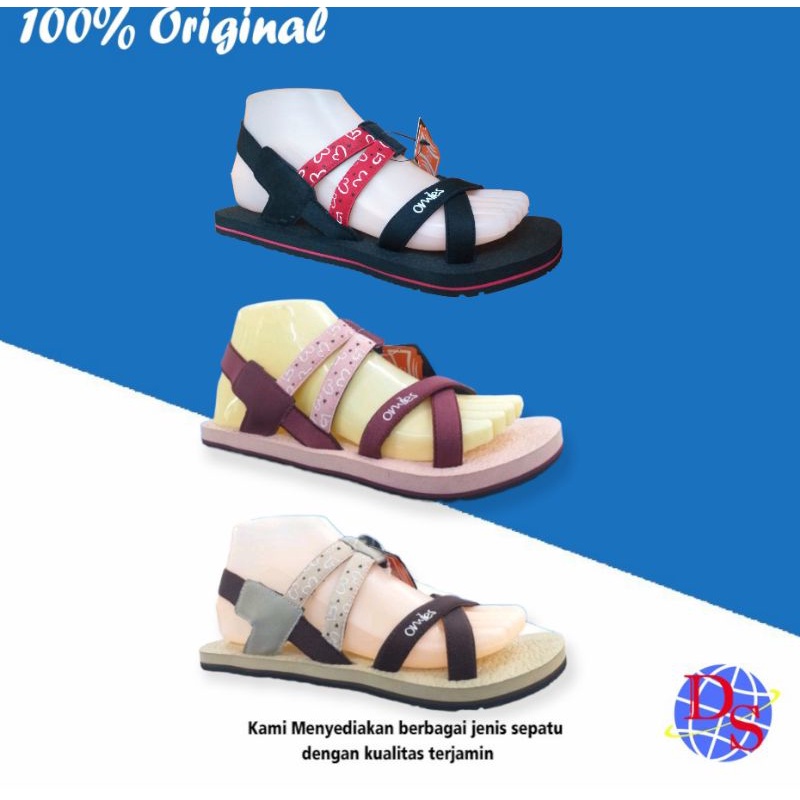 Sandal Wanita Terbaru Omiles Ivanka 3 Sandal Wanita Tali Karet