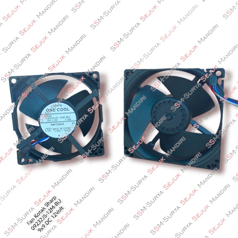 FAN KULKAS SHARP 9 X 9 DC 12 VOLT