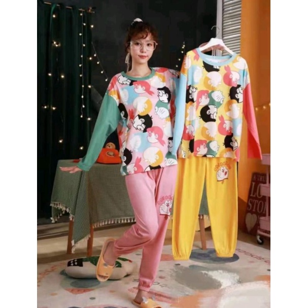 Baju Tidur Wanita Import/Piyama Wanita import Setelan PP