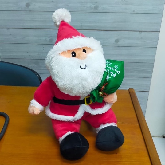 Boneka Santa Claus/Boneka Natal/Kado Natal/Hadiah Natal/Hampers Natal/Boneka Santa kantong