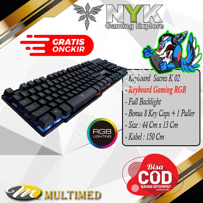 Keyboard Gaming Nyk Sacred K 02 / K-02 Original