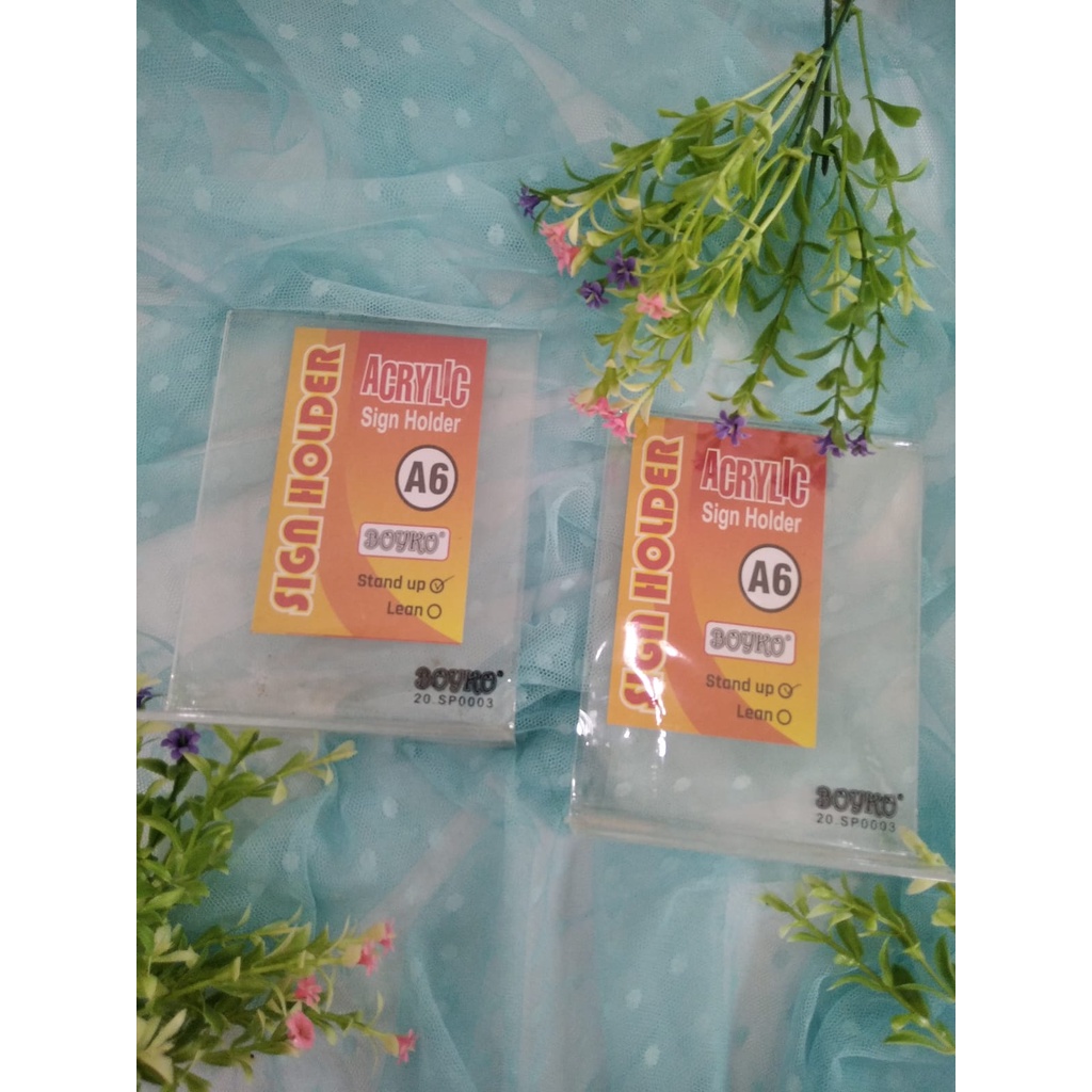 

ACRILIC BOYKO STAND UP SIGN HOLDER A6
