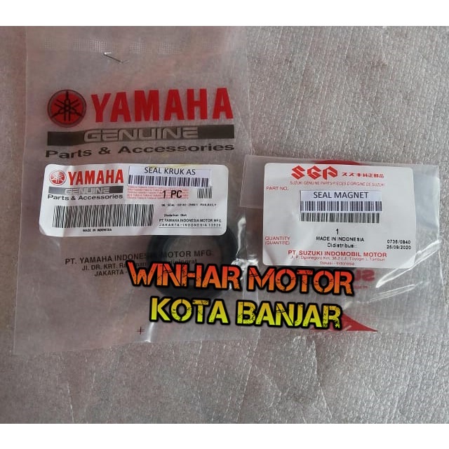 Seal kruk as kiri kanan sil krug as + seal magnet Yamaha V80