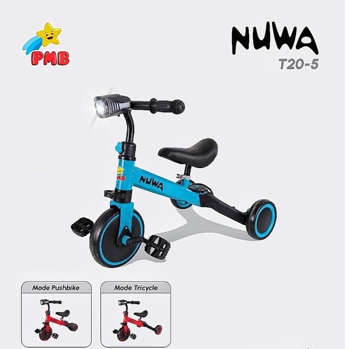 Sepeda Anak Roda Tiga Trycycle Aviator AT - 7905 Balance Bike 3 in 1 Push Bike, Exotic ET - 709 &amp; Exotic ET - 5511