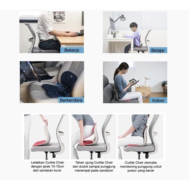 Kursi Terapi Kesehatan Penopang Postur Pinggang / Angel Chair Made In Korea