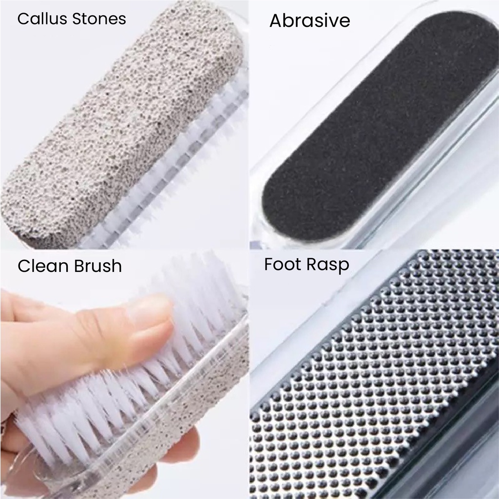 【 COD 】Set Alat Perawatan Kuku Kaki Manicure Pedicure/Pembersih Tumit Pecah/Perawatan Kecantikan Profesional Foot Care
