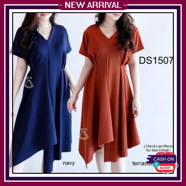 Dress Wanita Gaun Modern Mewah Kekinian 2022 Korean Style Viral Murah Baju Dres Cantik Cewek Remaja 