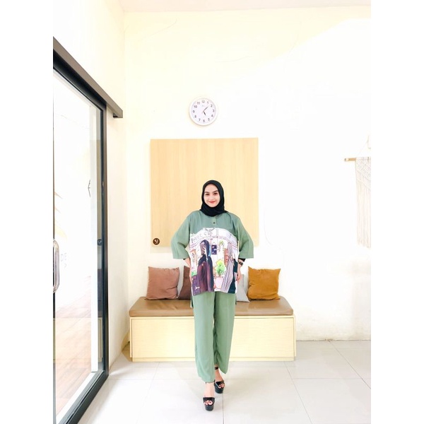 SETCEL OVERSIZE AIRFLOW/ STELAN WANITA JUMBO