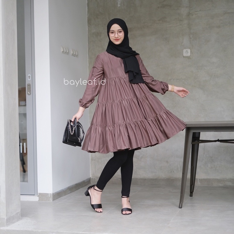 hanum tunik -  tunik rempel - tunik katun rayon - tunik wanita - pakaian wanita - bisa cod