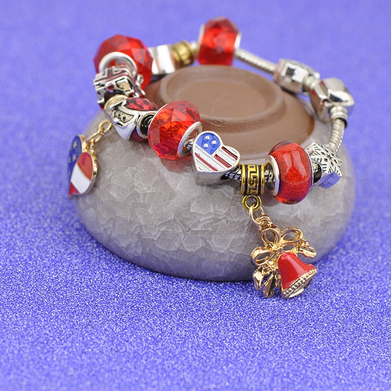 Gelang Manikmanik Kacaalloy Gaya retro Kreatif DIY Untuk Wanita