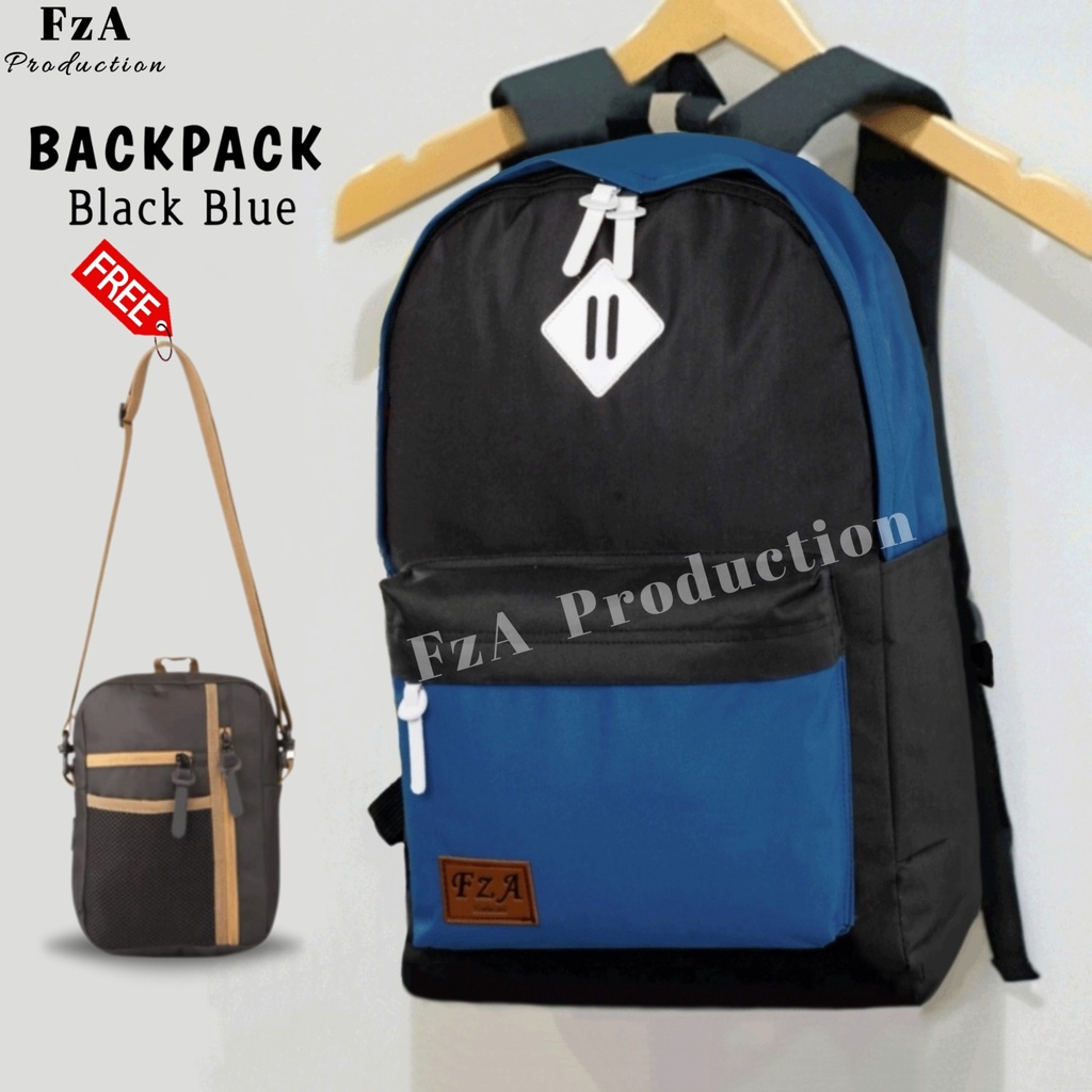 Big Promo..Tas Ransel Distro sekolah kuliah Kerja Pria Wanita Tas Ransel Laptop Original - FzA FREE Slingbag