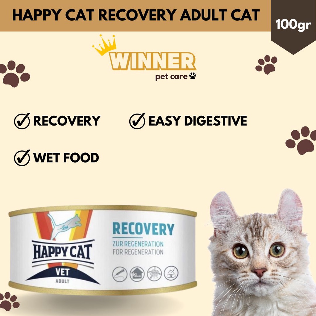 Happy Cat Recovery Adult Cat Wet Food 100gr