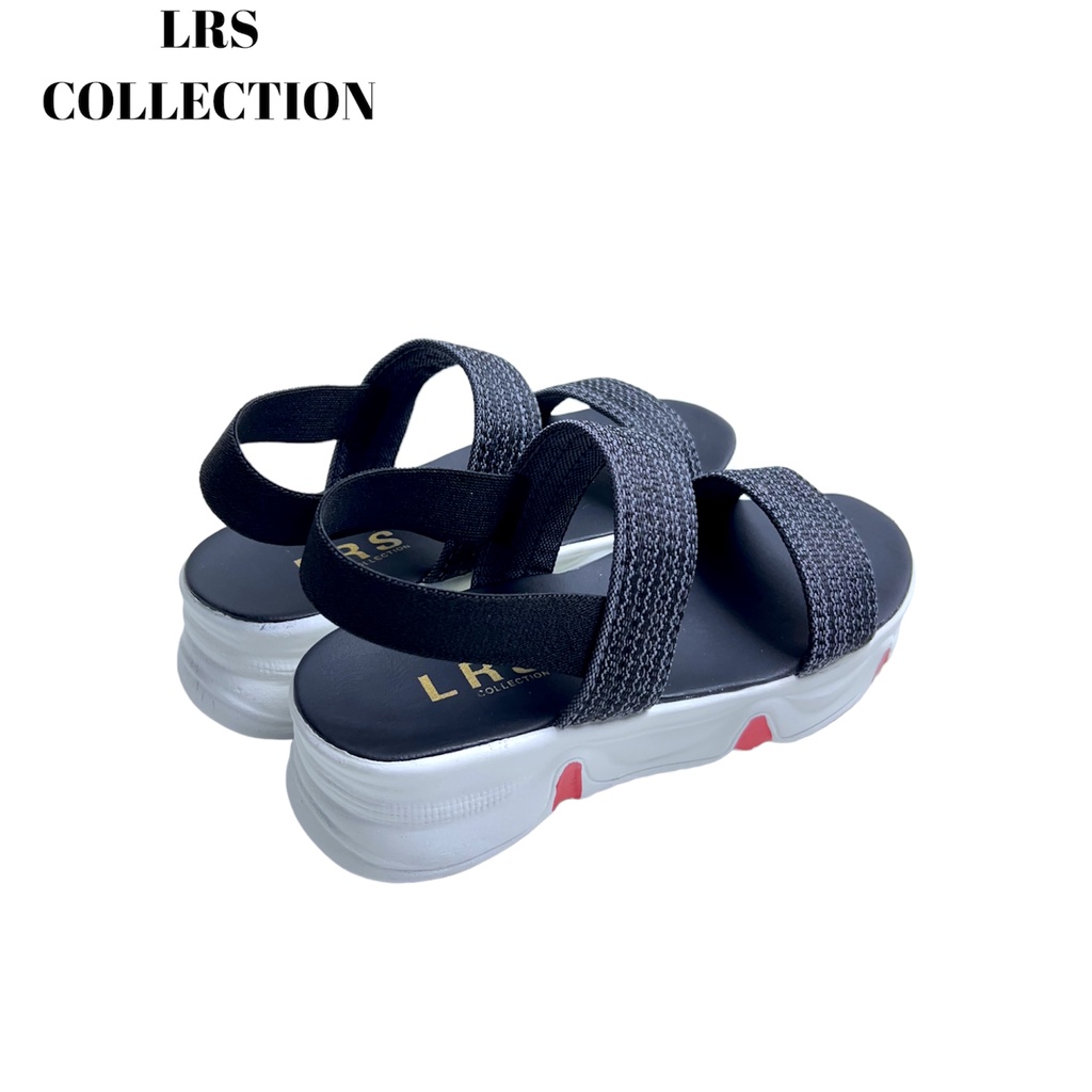 sandal wanita lrs collcetion ban dua webing insole high