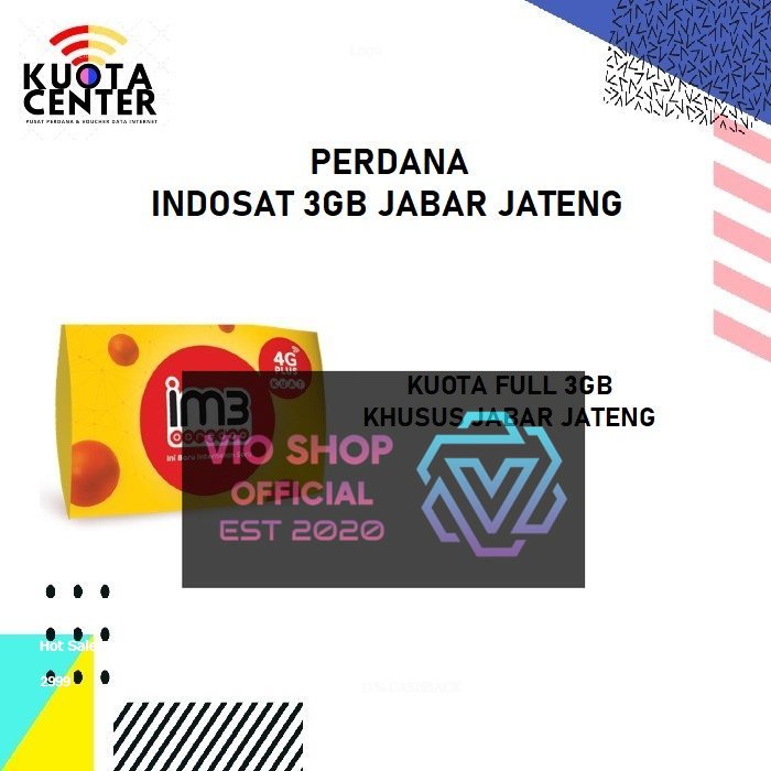 SP INDOSAT 3GB JABAR JATENG