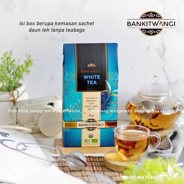 

BANKITWANGI - WHITE TEA ORGANIC BOX 36GR TEH PUTIH ORGANIK INDONESIA