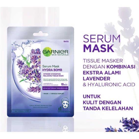 GARNIER MASKER WAJAH ISI 10 ALL VARIAN ,ALL WARNA