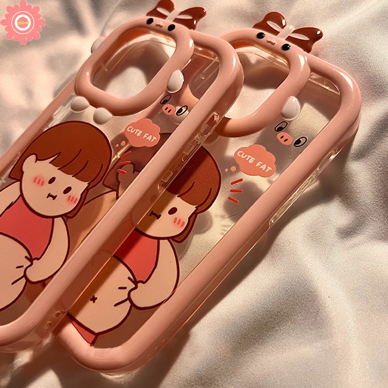 Soft Case Motif Kartun Perempuan Gemuk 3D Untuk Realme C33 8 8pro 9 9pro + C15 C25s C31 5 6i 9i 5s 5 7i 7 C25 C21Y C25Y C17 C21 C11 C35 C112 C303 Cover Penutup Mesin Cuci