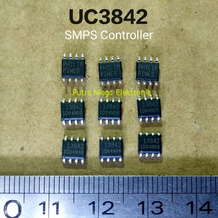 ic UC3842 SMD UC3842A SOP8 13842 High Current Mode PWM Controller 3842 putr4n14