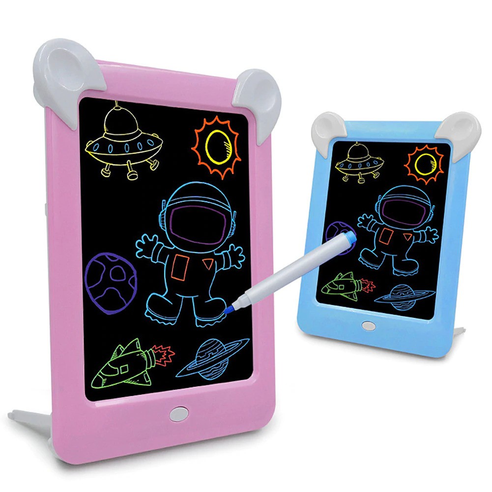 Magic Board Drawing LED / Papan Gambar Ajaib Edukasi Mainan Anak / Mainan Papan Tulis Belajar Anak