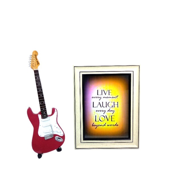 MINIATUR GITAR EKSKLUSIF FENDER STRATOCASTER PINK