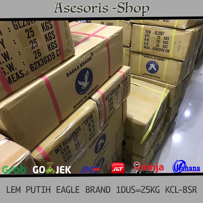 

Promo Per Dus Lem Putih Merk EAGLE BRAND Kecil dan Besar Isi 25kg (1 Dus)