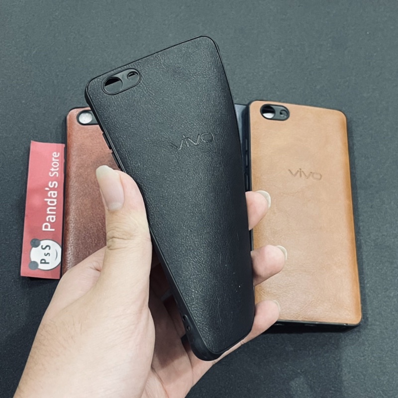 Leather Case Vivo Y81, Y81i Softcase Kulit Elegan Casing Slim Fit