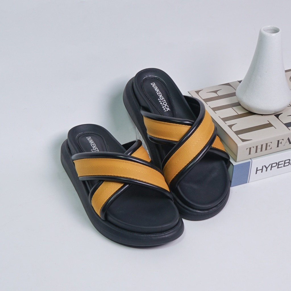 DUNKENSTOCK tipe Zoey Sandal wedges wanita casual sendal cewek kekinian