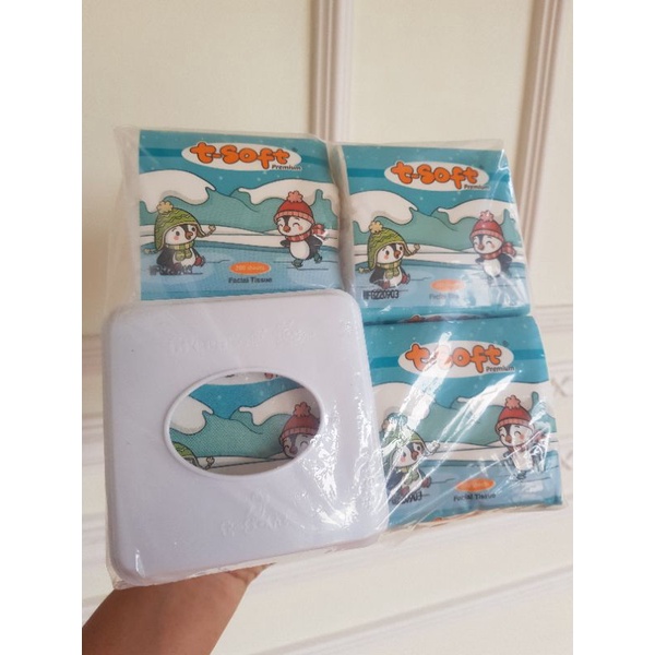 Free TEMPAT TISSU | paket tissu T Soft isi 4 free tempat tissu